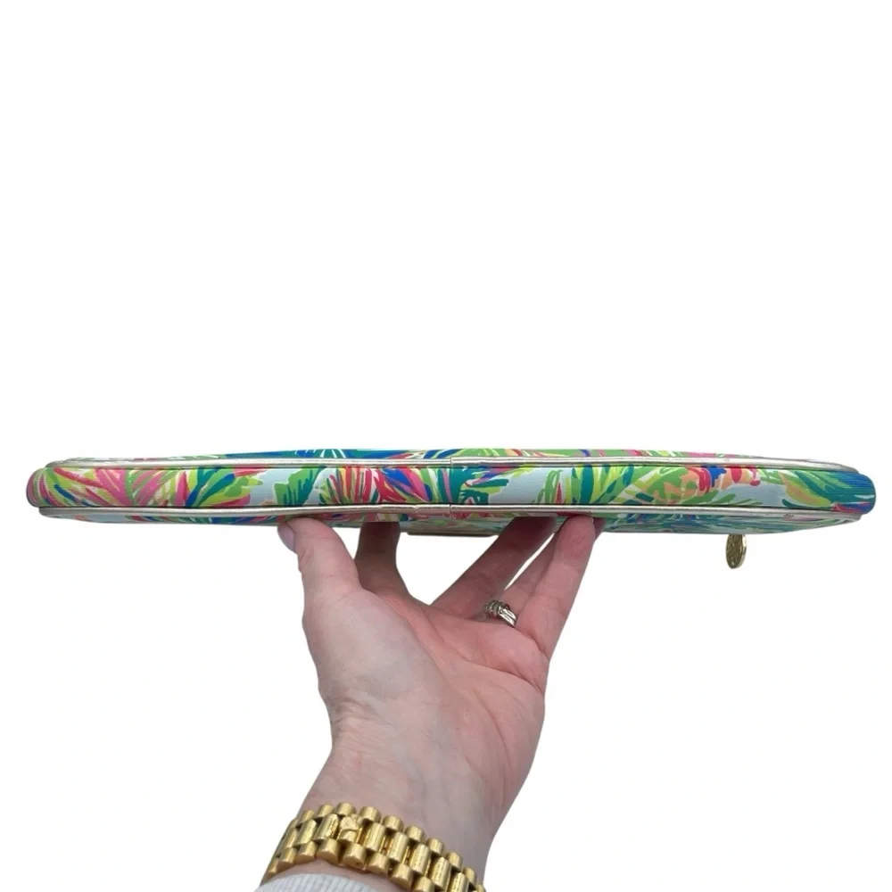 Lilly Pulitzer Padded Laptop Case Green/Pink